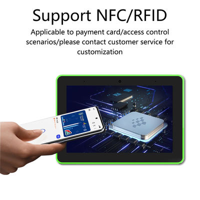 8 Inch Wall Mount Android Tablet with 10-Point Capacitive Touch, PoE, and NFC for Meeting Room Booking