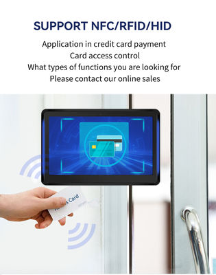 15.6inch wall mount POE power RK3566 android tablet pc LED light conference room booking system