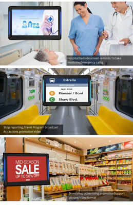 15.6inch wall mount POE power RK3566 android tablet pc LED light conference room booking system