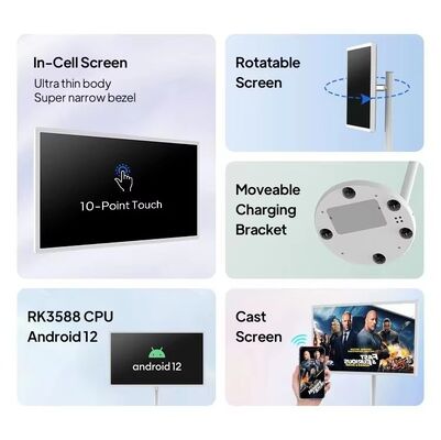 24-inch Wall Mount Digital Menu Board with RK3566 Android Platform for Restaurants and Cafes