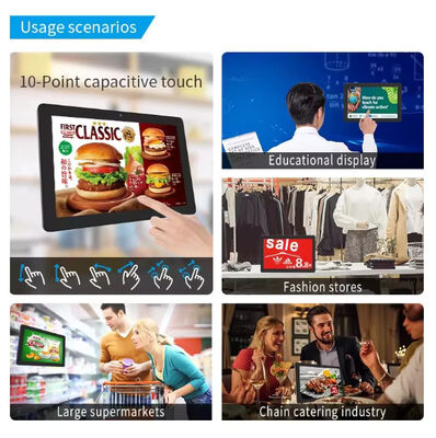 Wall Mount Commercial 24inch RK3566 android tablet pc Digital Menu Board Display for Restaurant Cafe shop