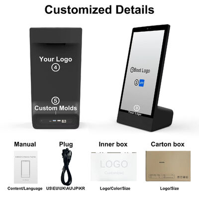 L type desktop 15.6inch 1920x1080 android 15 tablet pc Wi-Fi NFC Capacitive touch screen 10000mah Octa Core fast food othering  with speaker