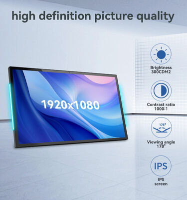 15.6 Inch RK3566 Quad Core Android Tablet PC with LED Light Bar for Wall Mounted Conference Room Use
