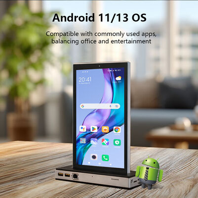 10.1inch dual display desktop android all in one touch screen 4G tablet pc Wi-Fi POE power restaurant othering kisok