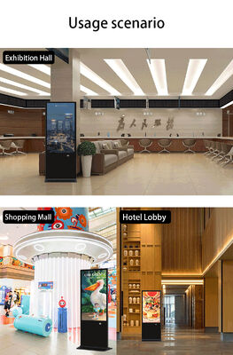 43 Inch Floor Standing Digital Signage LCD Advertising Displays Touch Screen Smart Kiosk Poster Player for Shopping Mall
