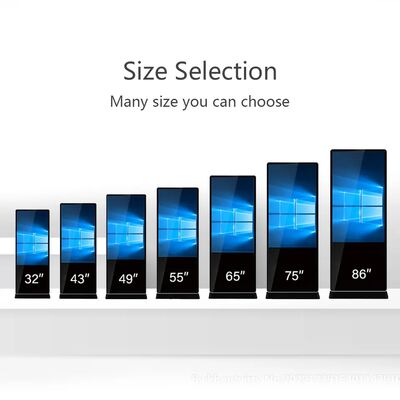 43 Inch Floor Standing Digital Signage LCD Advertising Displays Touch Screen Smart Kiosk Poster Player for Shopping Mall