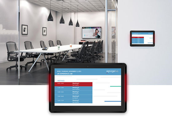 10.1 Inch IPS Android 8.1 Meeting Room Tablet with POE Functionality and LED Light Bar