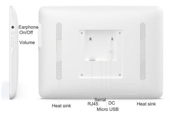 13.3 Inch RK3288 1080p Medical Tablet PC Wall Mounted NFC POE Hospital Android Tablet