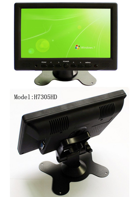 9~36VDC 800x480 8 Inch LCD CCTV Monitor With BNC AV HDMI USB