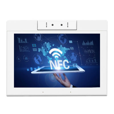 10.1 Inch L-shaped RK3566 POE NFC Android 11 Tablet Pc Desktop White Restaurant Ordering Tablet with Dual Camera