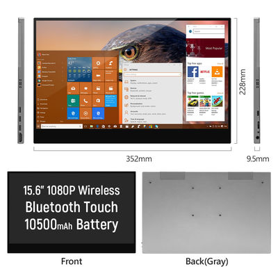11mm Slim Portable Wireless Touch Screen Monitor with Full HD Display