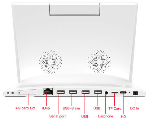 Desktop 2GB RAM 14 Inch Android Tablet NFC POS All In One Tablet Pc 250cd/m2