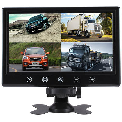 9-inch HD LCD Car Monitor with 4 Video Inputs, Ideal for Buses and Trucks