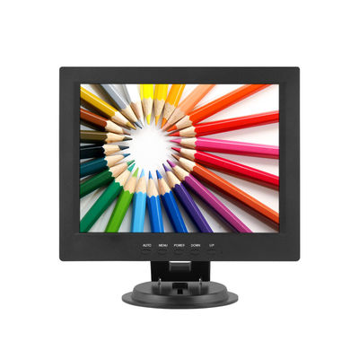 CE FCC Rohs TFT 12 Inch LCD Monitor 1024*768 300cd M2 DVI BNC Inputs