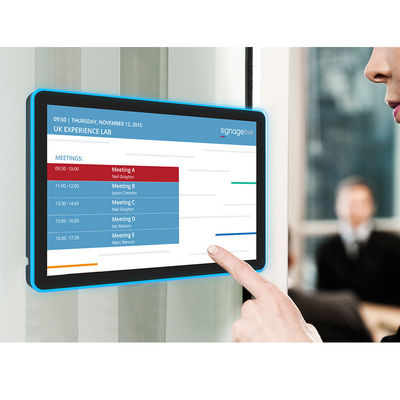 RK3288 Wall Mount Touch Screen Tablet with 10-Point Capacitive Touch and LED Light Bar