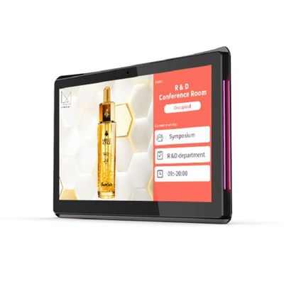 10.1-Inch NFC POE Wall Mounted Android Tablet with LED Light Bar for Meeting Rooms
