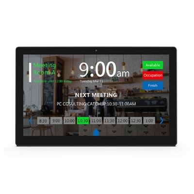 10.1-Inch NFC POE Wall Mounted Android Tablet with LED Light Bar for Meeting Rooms