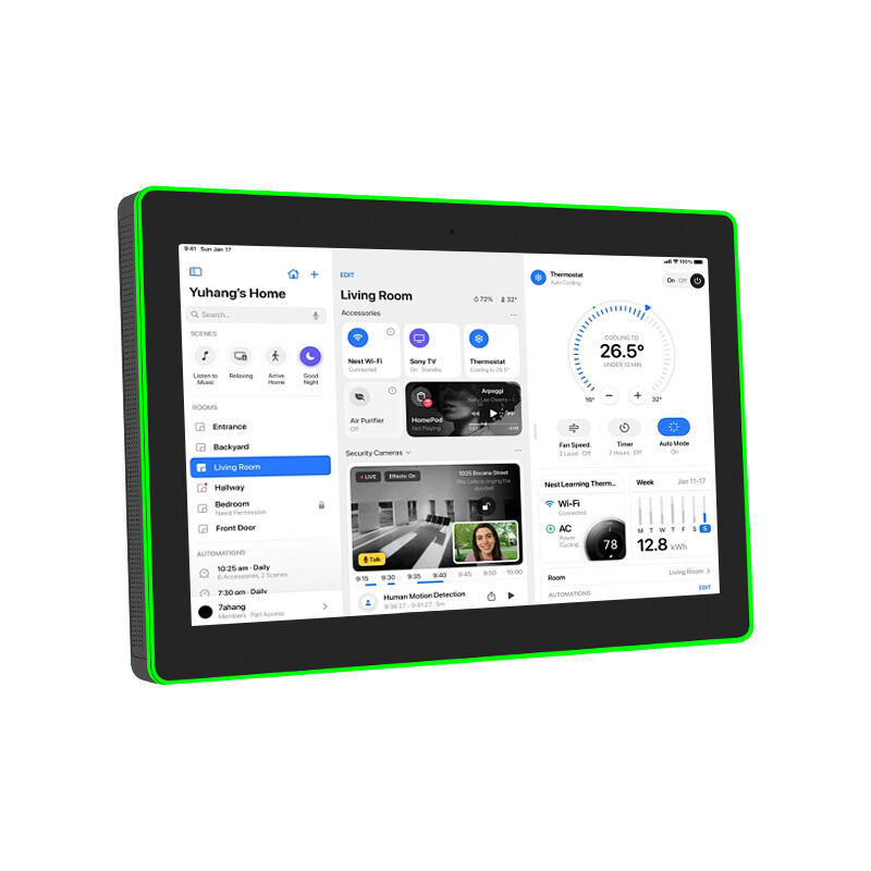 13.3Inch Wall Mounted Conference Room Tablet NFC/RFID POE Commercial Android Tablet Surrounding Led Light