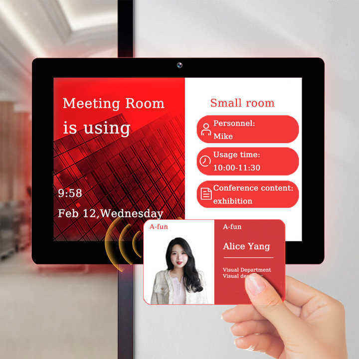 14Inch RK3568 Meeting Room Booking System Android Tablet Surrounding LED Light