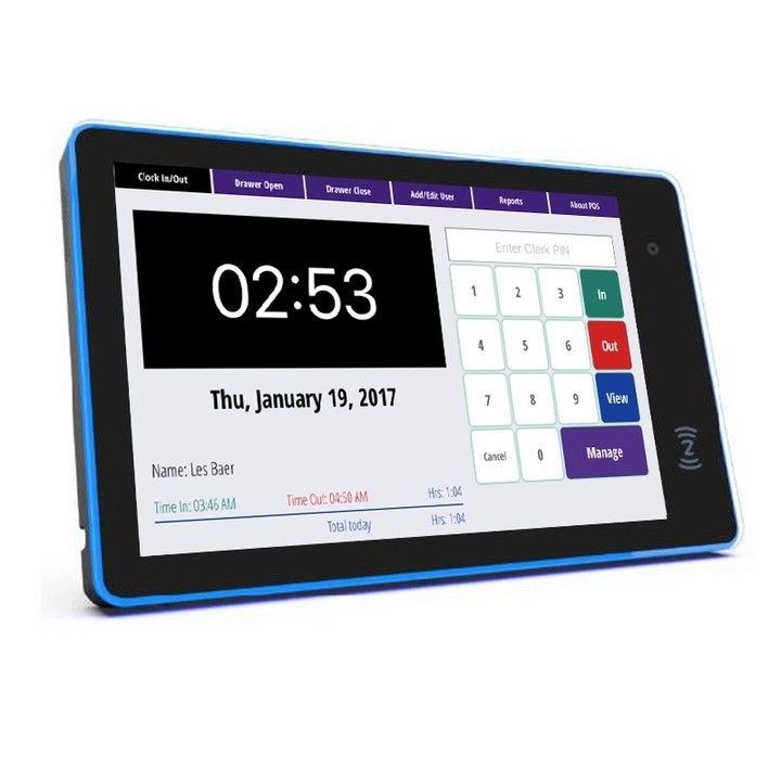 Conference Room Schedule Display Android Tablet with 13.3 Inch Display RK3568 CPU 5.0M/P Camera and Surrounding LED Light