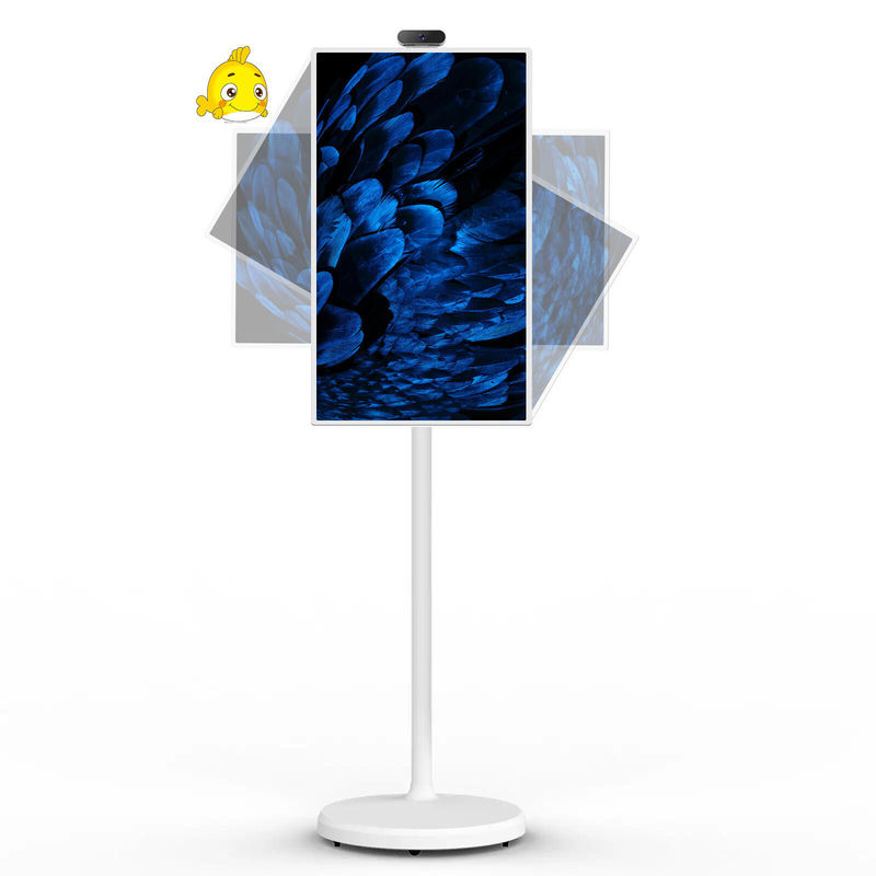 Portable Indoor 24Inch Android Moving Smart Stand By Me Floor Standing Smart TV