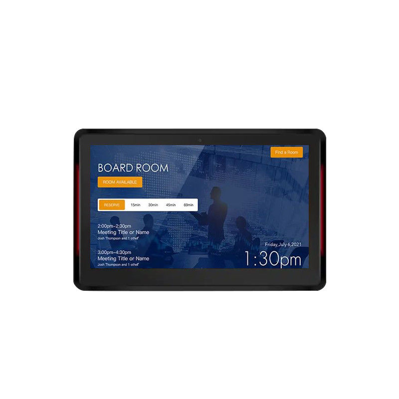 10.1Inch RK3399 2+16GB Wall Mounted Conference Room Tablet NFC POE Meeting Room Booking System with Both Sides Light