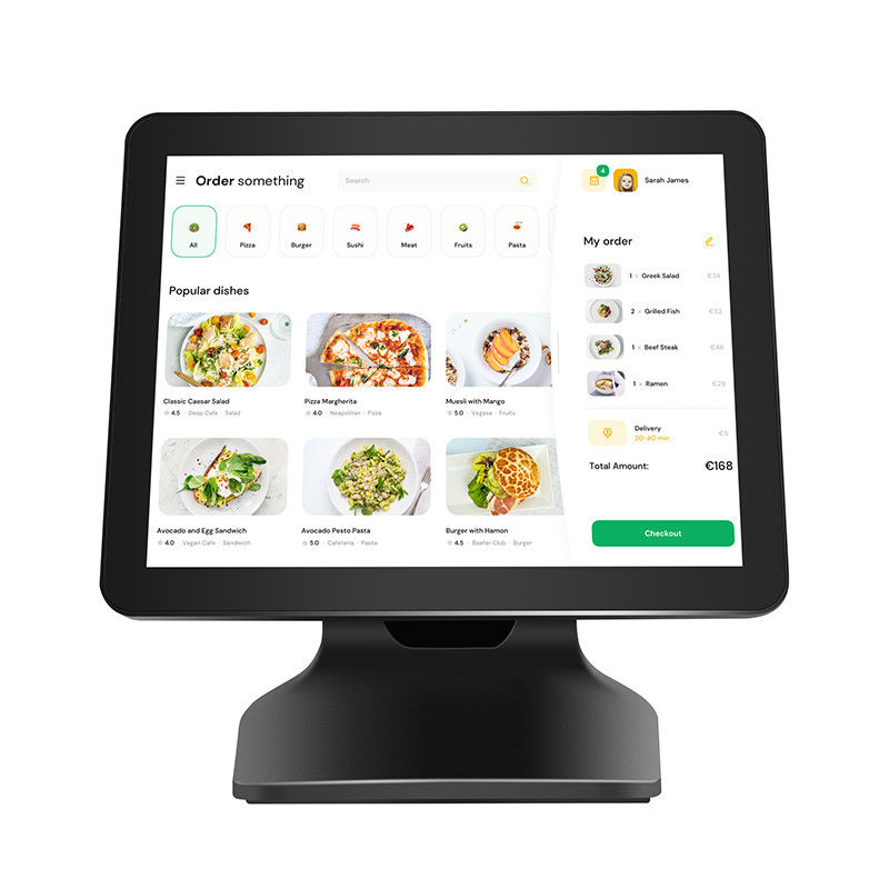 Supermarket Restaurant 15.6 Inch Win10 Cash Register System with Single Screen POS Terminal and Capacitive Touch Screen