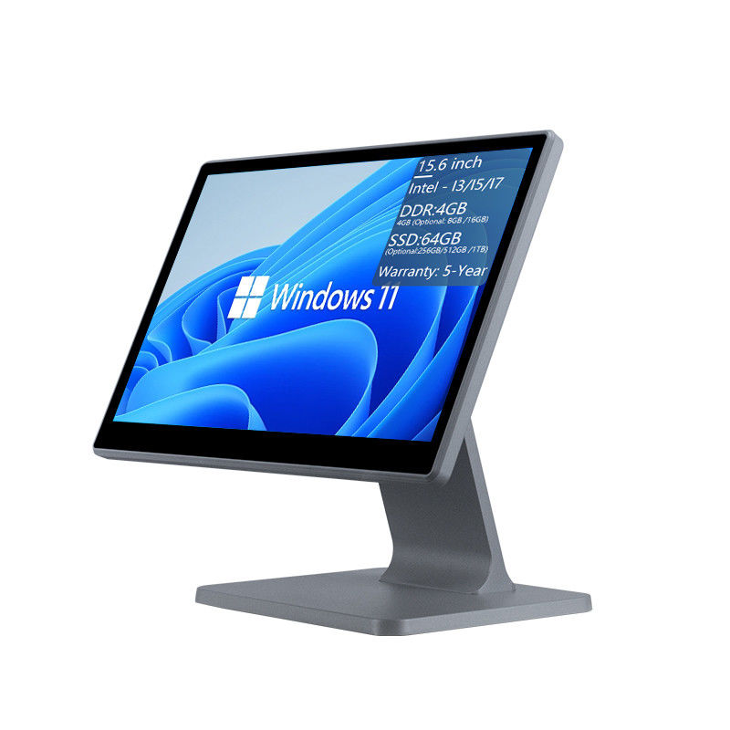 4GB DDR3 Memory 15.6 Inch Point of Sale POS Terminal for Restaurant All in One Touch POS Machine Windows POS Systems
