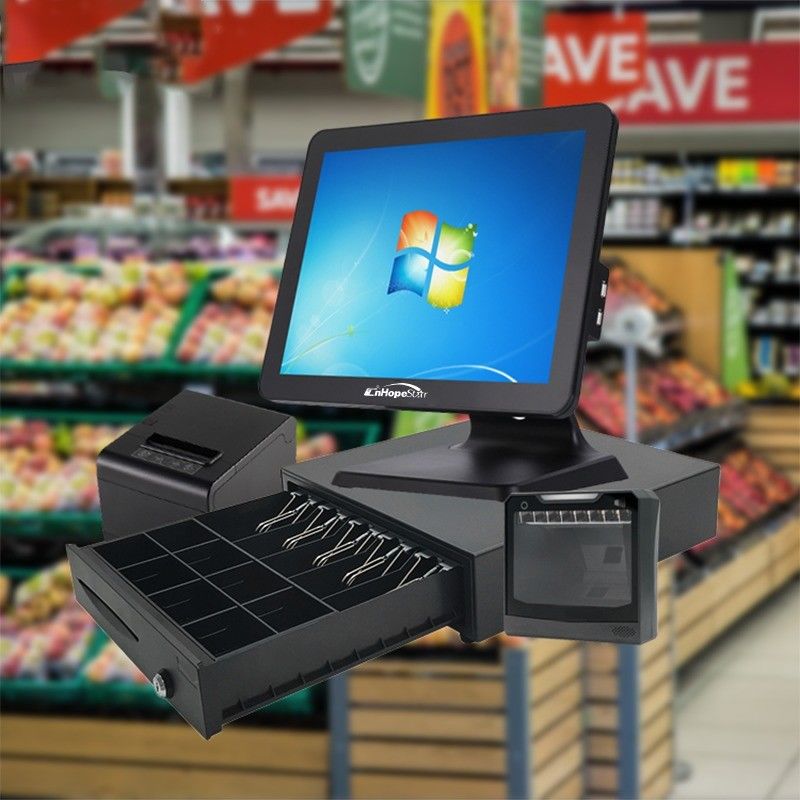 Thermal Transfer Printer and Customer Display for Hassle-Free Cash Payment in Shopping Mall POS System