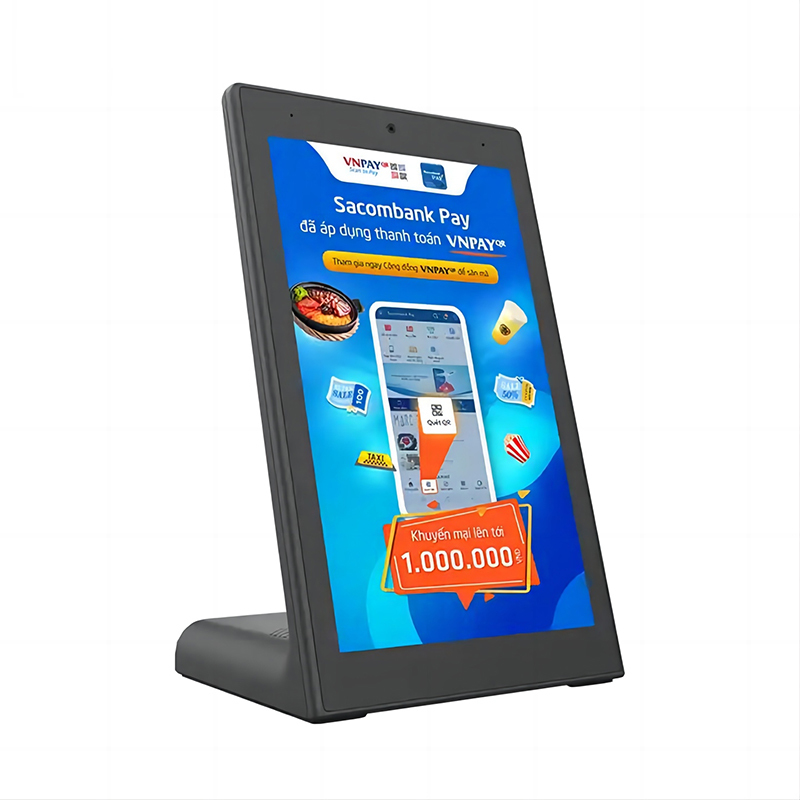 8inch L type business self-service kiosk android tablet pc Capacitive touch scree POE power WIFI NFC for Restaurant ordering POS tablet