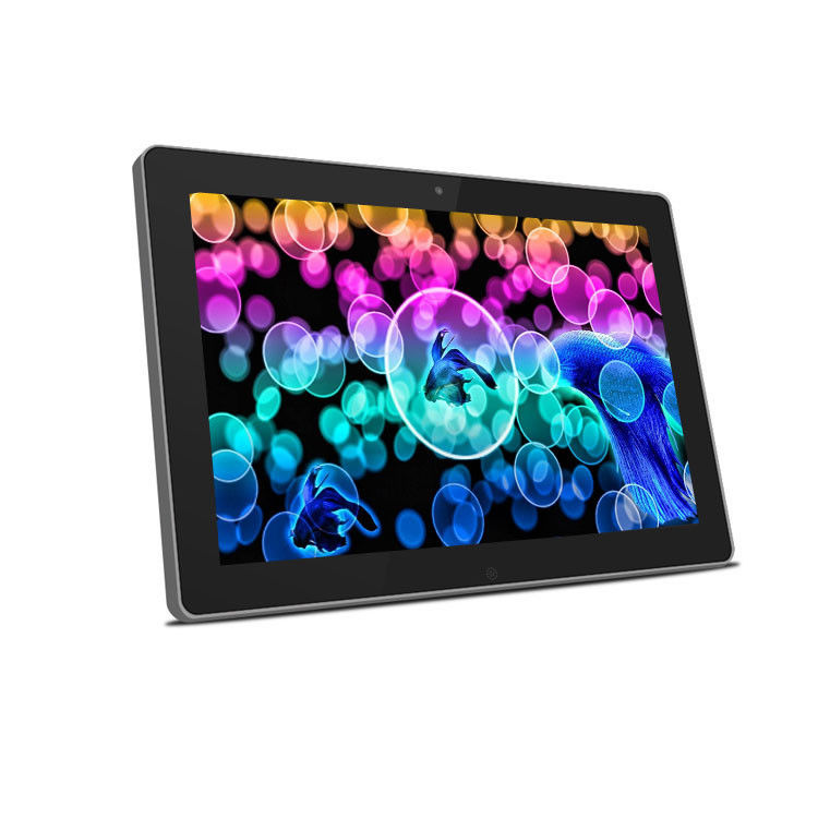 Wall mount 12 inch capacitive touchscreen Android all in one pc with wifi rj45 front camera