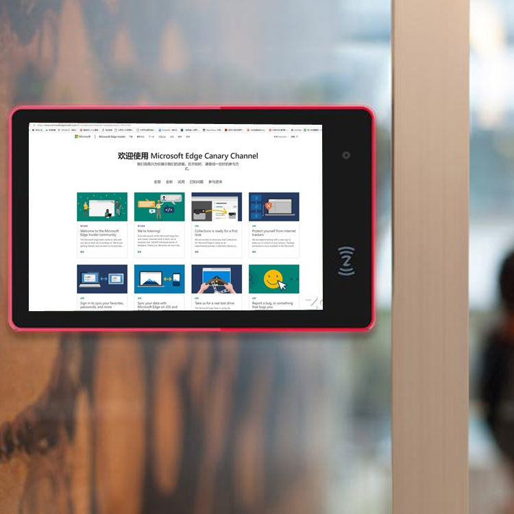 10.1 Inch LED Light Meeting Android Tablet POE NFC Advertising RJ45
