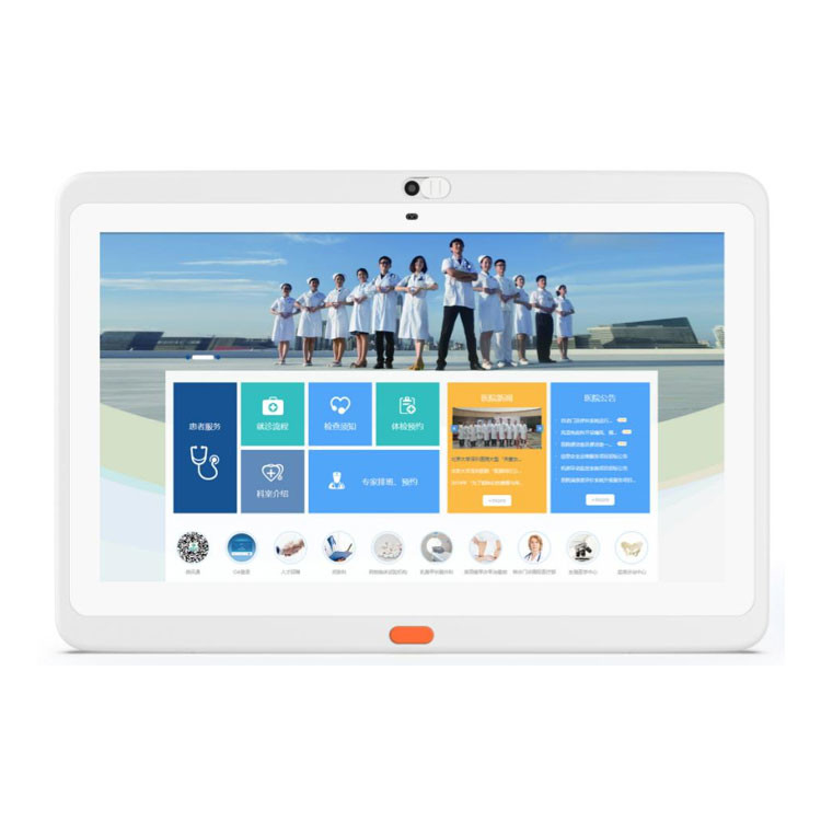 13.3 Inch FHD Medical Tablet PC ONE Button Call IPS POE RJ45 Lan Port