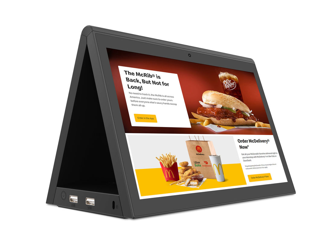 10 Inch Android Tablet with Dual Screen RK3288 Desktop POE Advertising Tablet PC