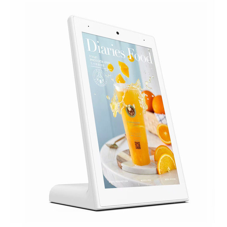 8Inch L-type Desktop Android Tablet RK3399 CPU Touch Screen Tablet for Restaurant Hotel