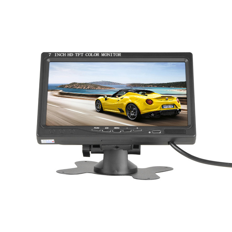 12-24V 800x480 7 inch LCD Car Monitor with 2AV Videos Sun visor